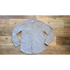 Obey Propaganda Mens L Long Sleeve Button Shirt‎ Tree Leaves Design Lagenlook